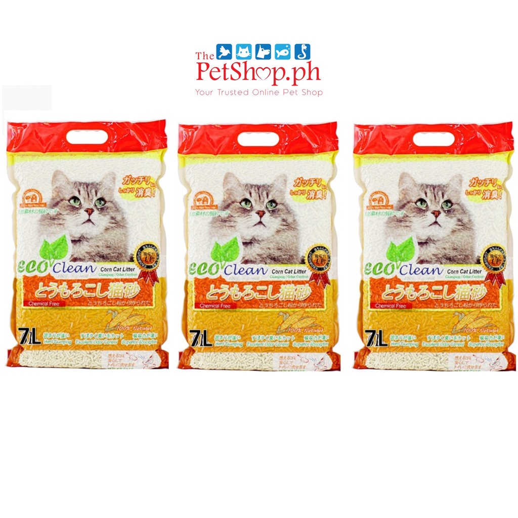 Eco Clean Tofu Cat Litter Clumping 7L Set of 6 Flushable Shopee
