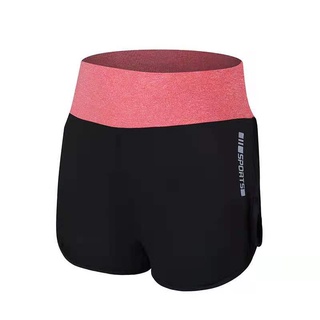 Free shipping Women's high waist outdoor sports training leisure running yoga  shorts