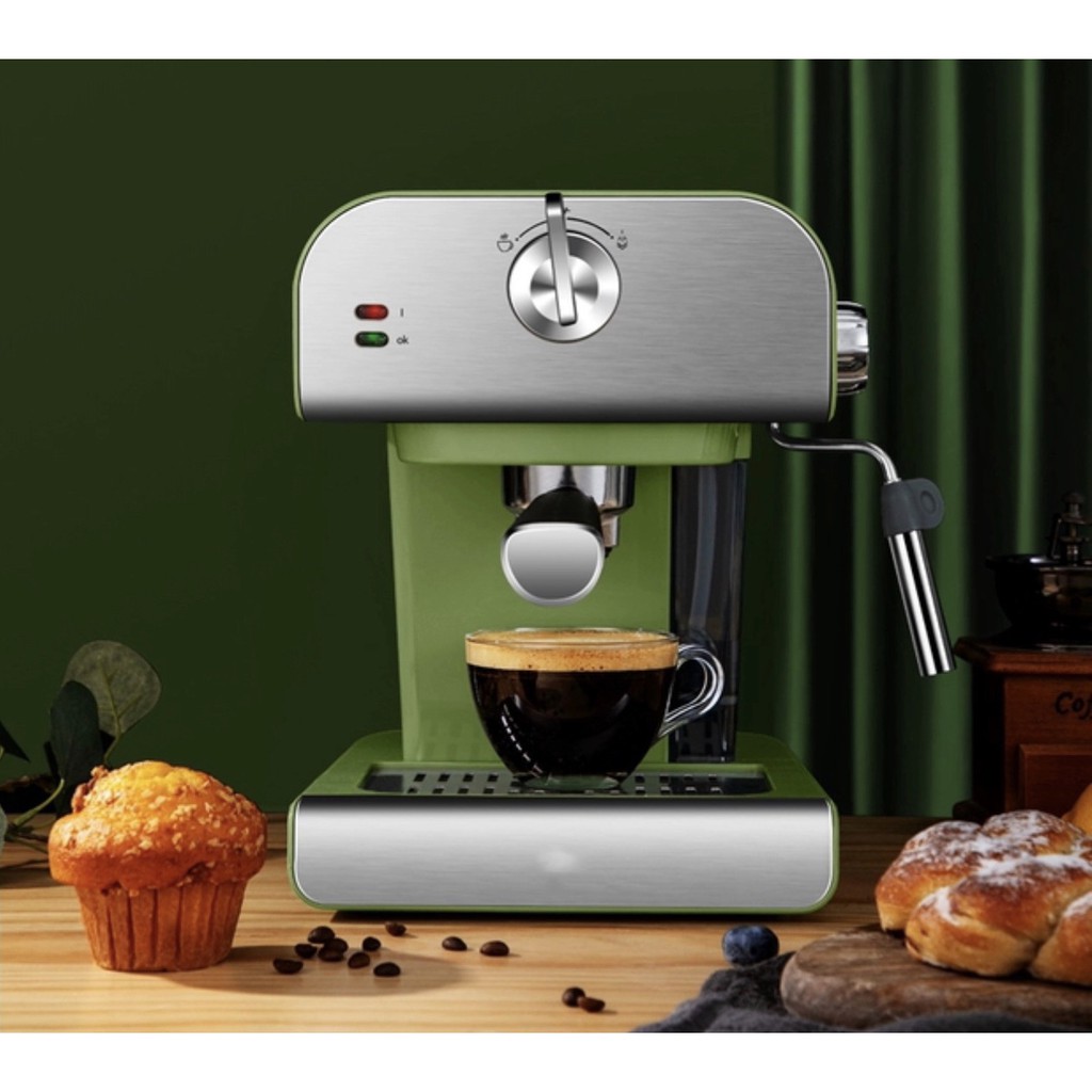 BEST 1.6L Coffee Maker Espresso Coffee Machine Built-In milk frothier ...