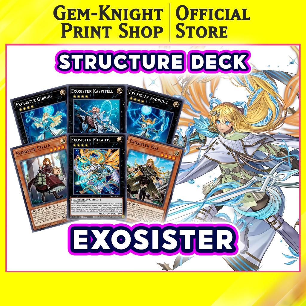 Printed Cards] Yugioh Deck - Exosister - Structure Deck | Shopee Philippines