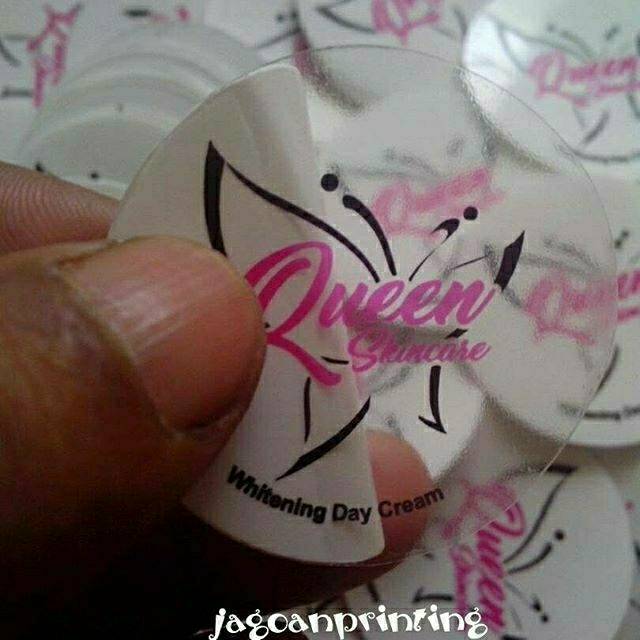 Transparent LABEL Sticker/Clear LABEL Sticker/Cream POT Packaging LABEL ...