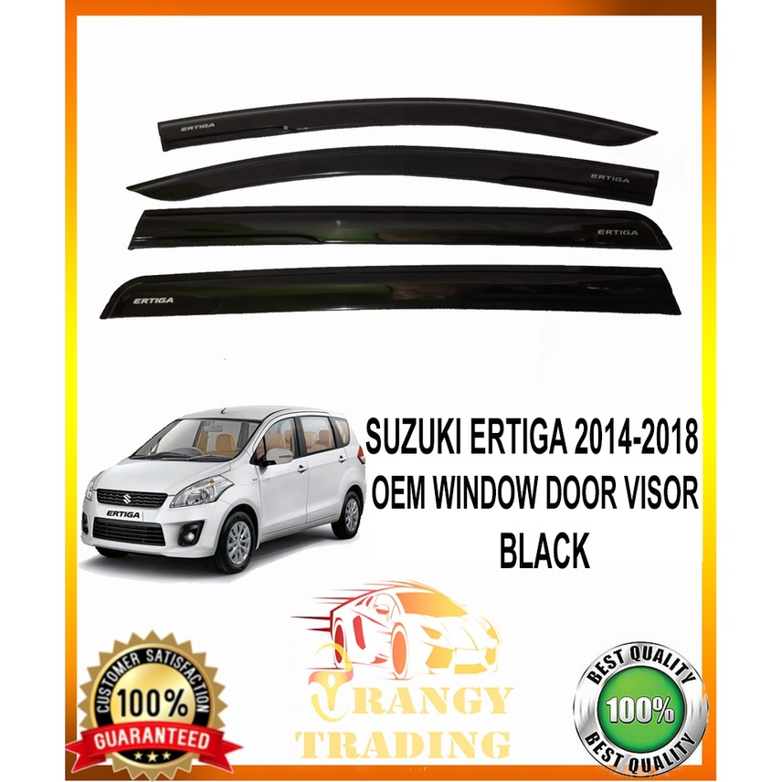 Suzuki Ertiga 2014 to 2018 OEM Window Door Rain Visor Black 2015 2016 ...