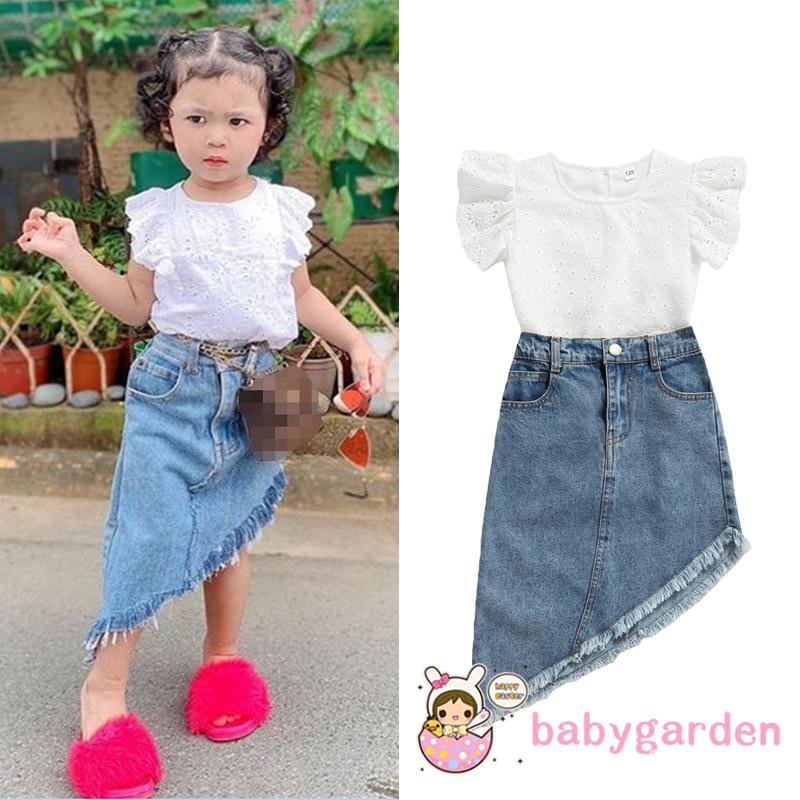 Jean skirt for baby 2024 girl