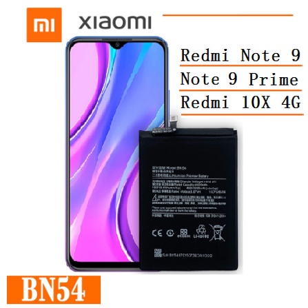 For Battery BN54 For Xiaomi Redmi Note 9 Note9 Redmi 10X 4G Battery ...