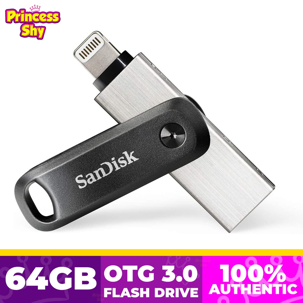 SanDisk iXpand Go 64GB OTG Flash Drive for iPhone and iPad SDIX60N-064G