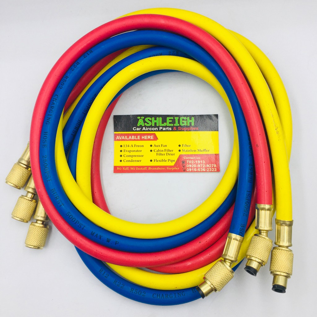 Aircon Manifold Gauge Charging Hose Auto Car r134a r22 hvac set hose