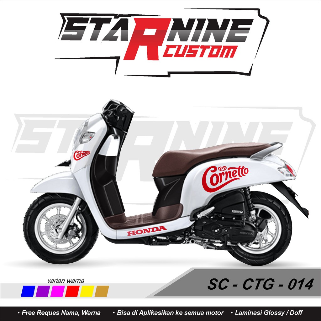Cornetto scoopy cutting sticker corneto cutting sticker | Shopee ...