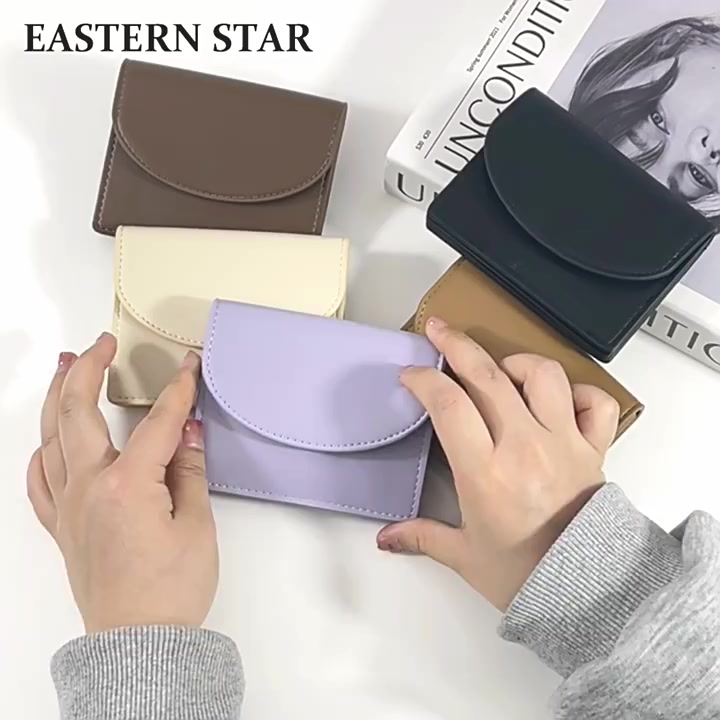 Korean Style Simple Solid Color Student Wallet For Women | Shopee ...