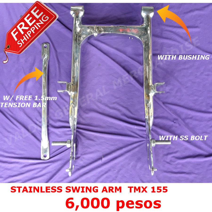 Swingarm Stainless Tubular TMX 155, Barako 175 ,Hd3, TMX 125 Shopee