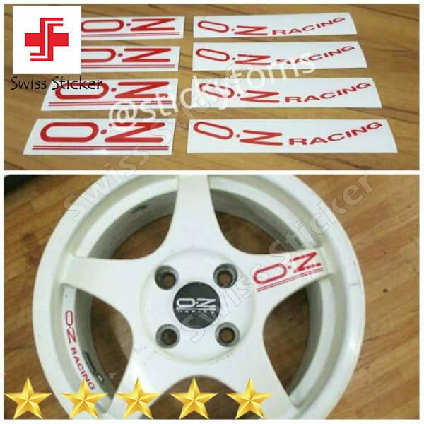 Cool OZ Racing Chrono car rim sticker package | Shopee Philippines