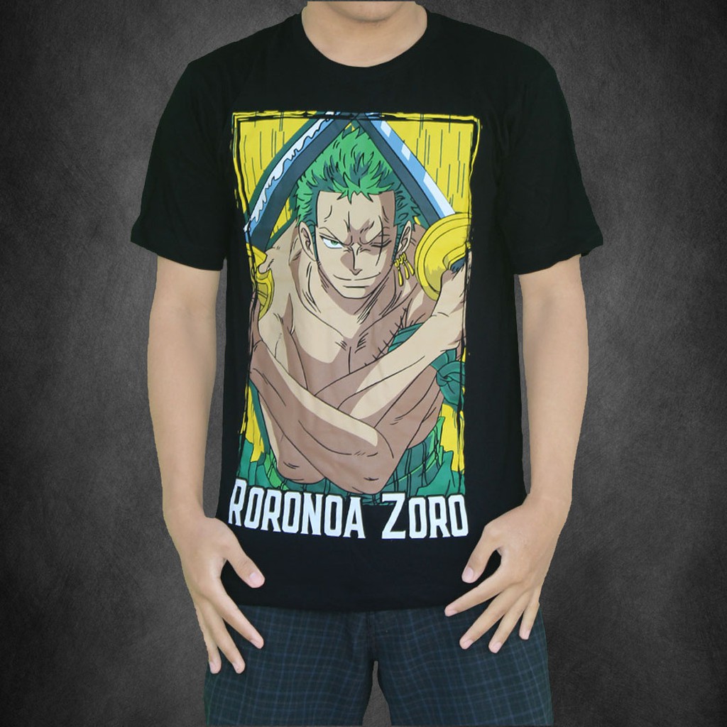 Roronoa Zoro One Piece Anime T-shirt Kd Cw 187 | Shopee Philippines