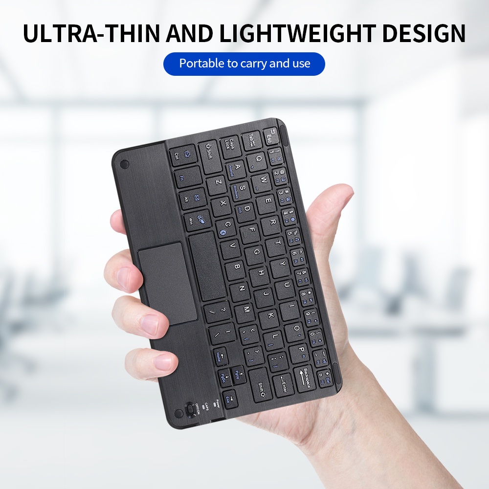 Tablet wireless keyboard for iPad Bluetooth touch keyboard 7inch mini  keyboard compatible with ios Android Windows
