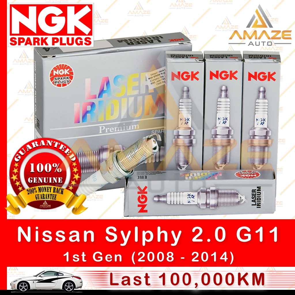 NGK Laser Iridium Spark Plug for Nissan Sylphy 2.0 G11 (1st Gen