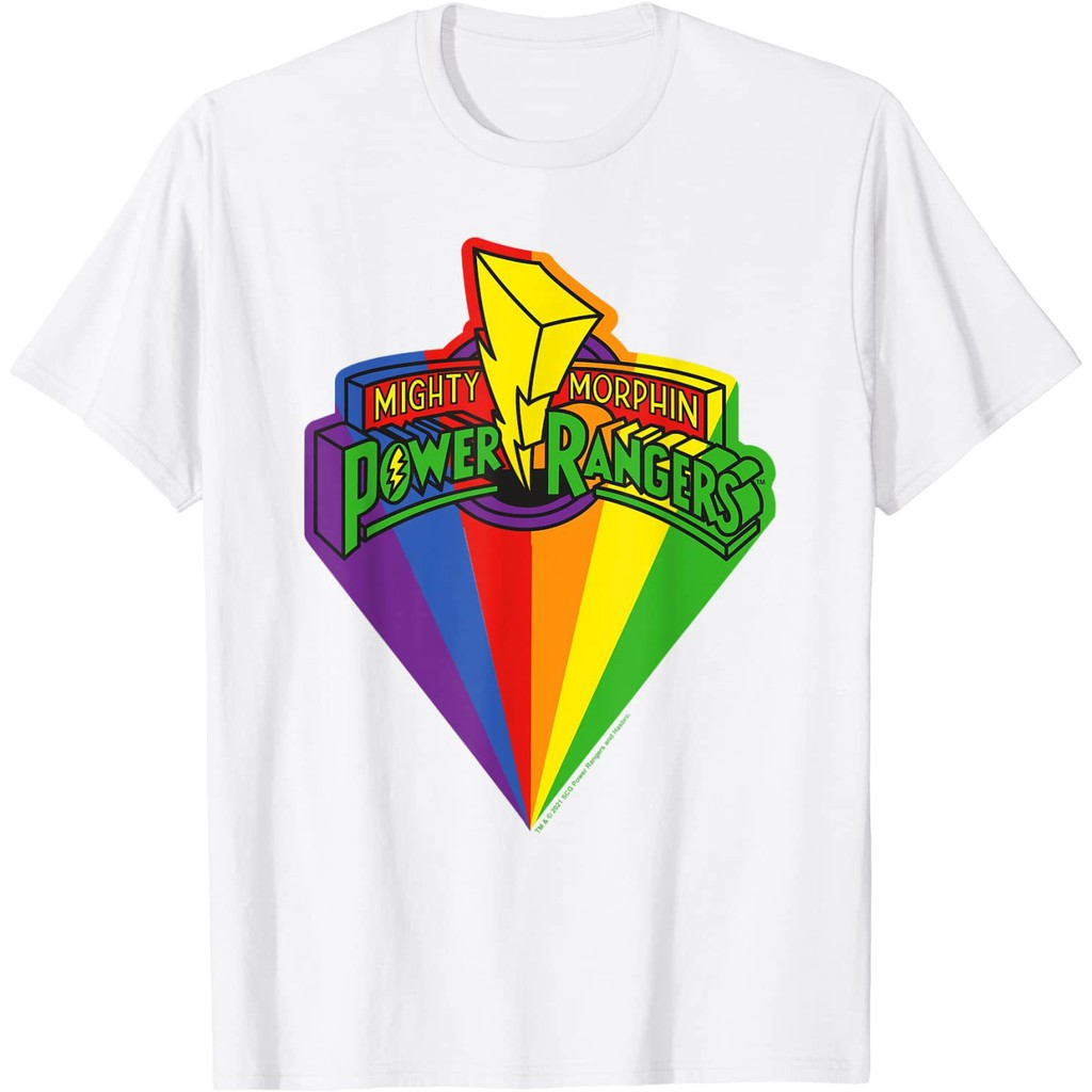 Kids T-Shirts Power Rangers Rainbow Prism And Classic Logo Fashion ...