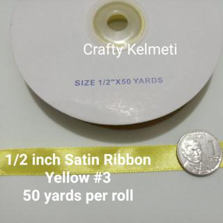 1/2 inch satin Ribbon per roll
