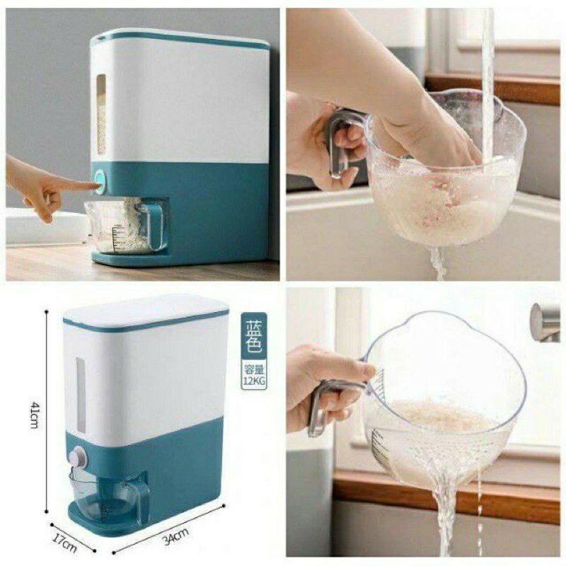 12 LITER Rice Dispenser / 12 LITER Rice Storage | Shopee Philippines