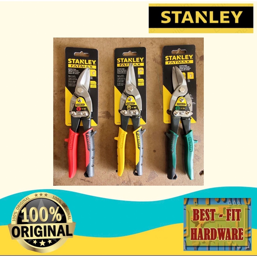 STANLEY FATMAX AVIATION TIN SNIP LEFT / RIGHT / STRAIGHT PER PIECE