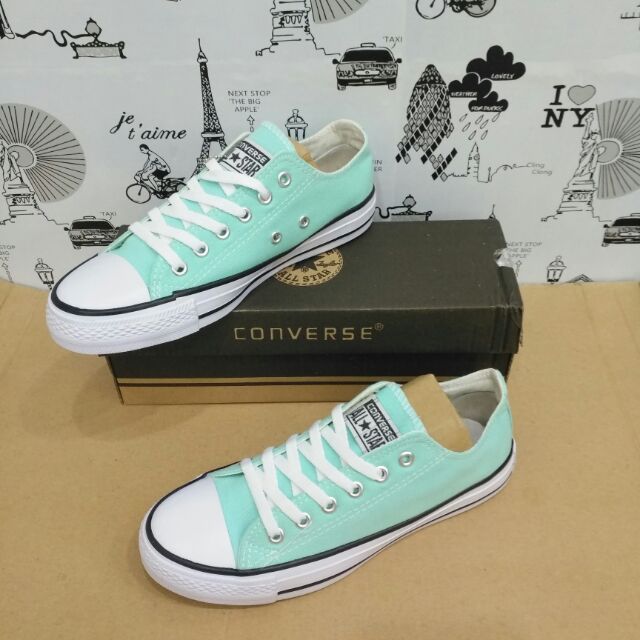 Girls hotsell mint converse