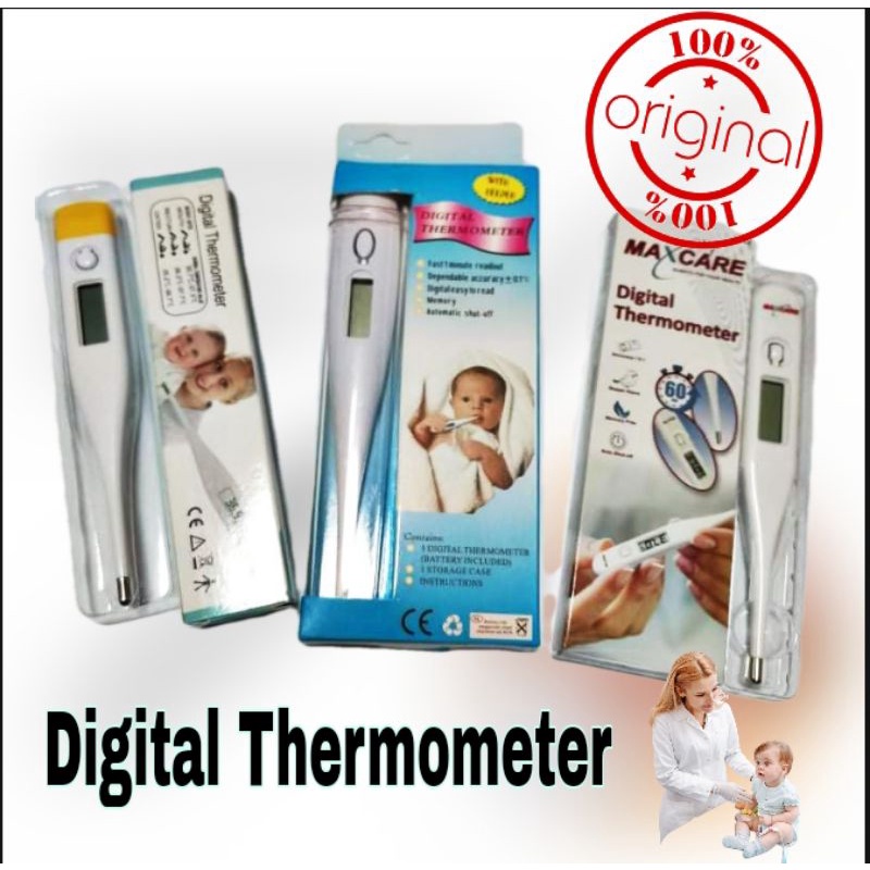 DIGITAL THERMOMETER 1piece with case (with Beeping sound) Shopee