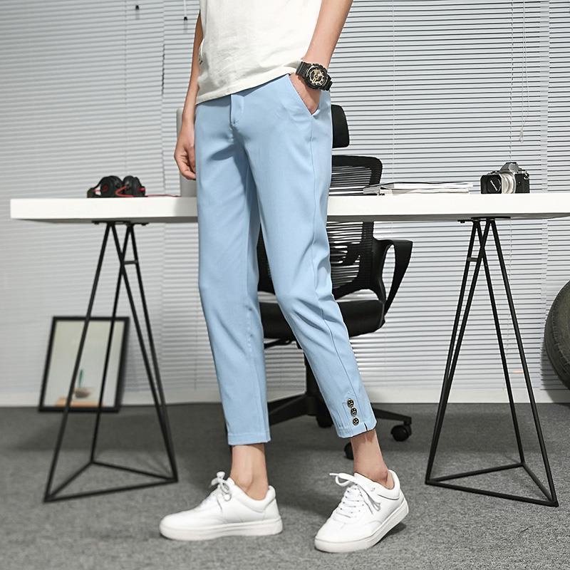AnkleLength Pants Men Korean Version Trendy Students 9Point AllMatch