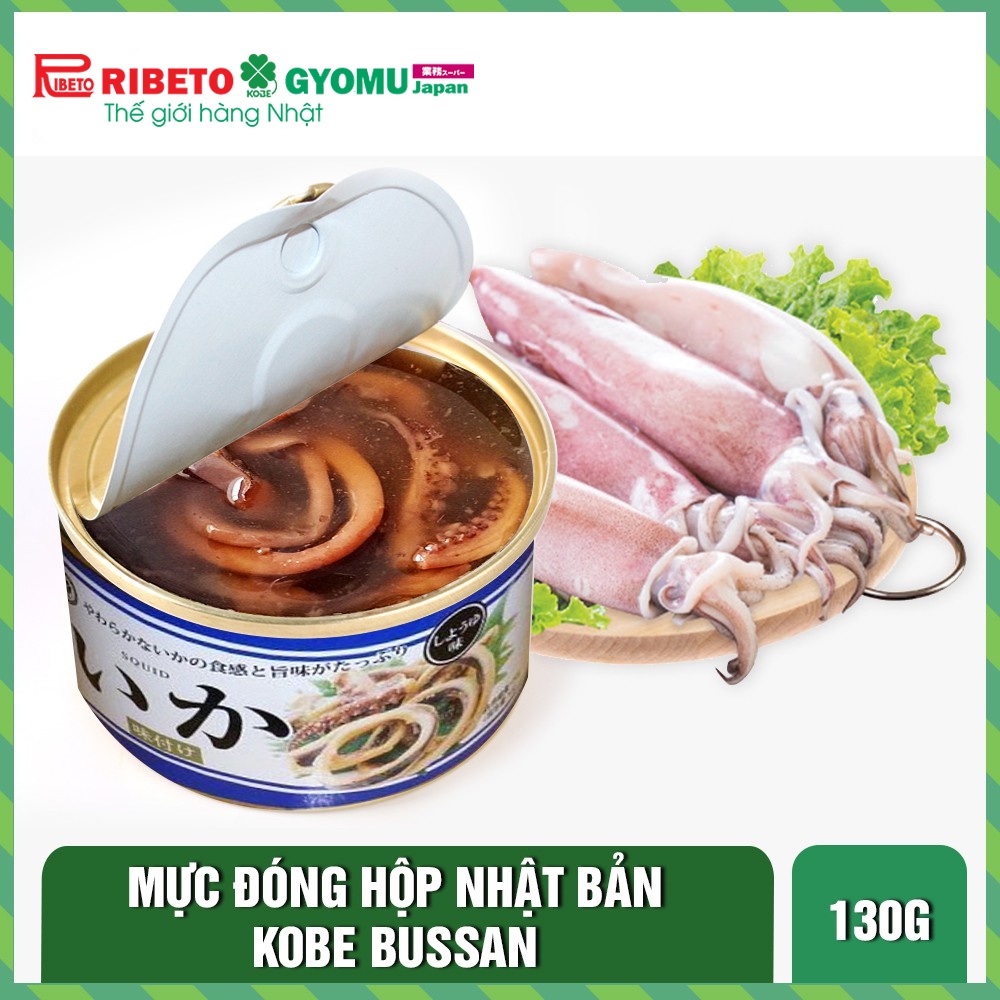 Kobe BUSSAN canned squid - 130gram box - Genuine domestic Japanese ...