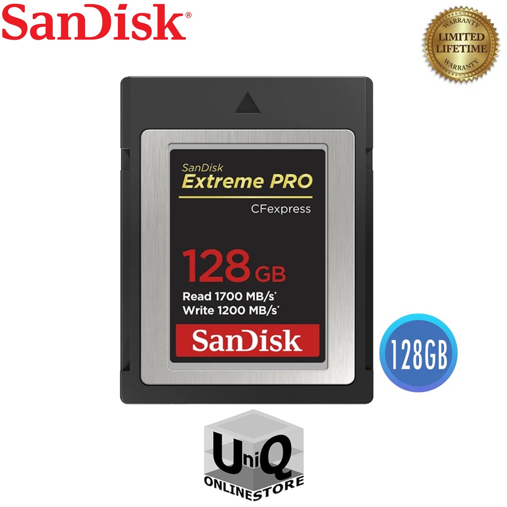 SanDisk Extreme Pro 128GB CFexpress Card Type B (SDCFE-128G-GN4NN ...