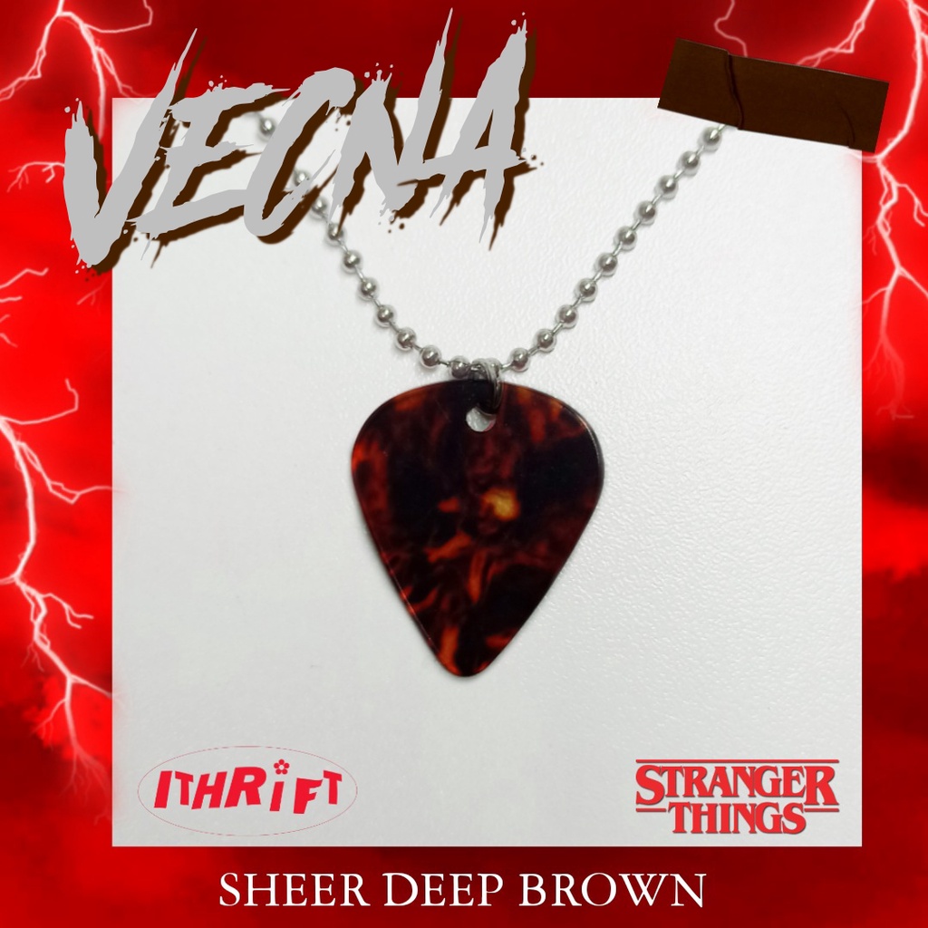 Stranger Things Eddie Munson's Guitar Pick Necklace Shopee Philippines