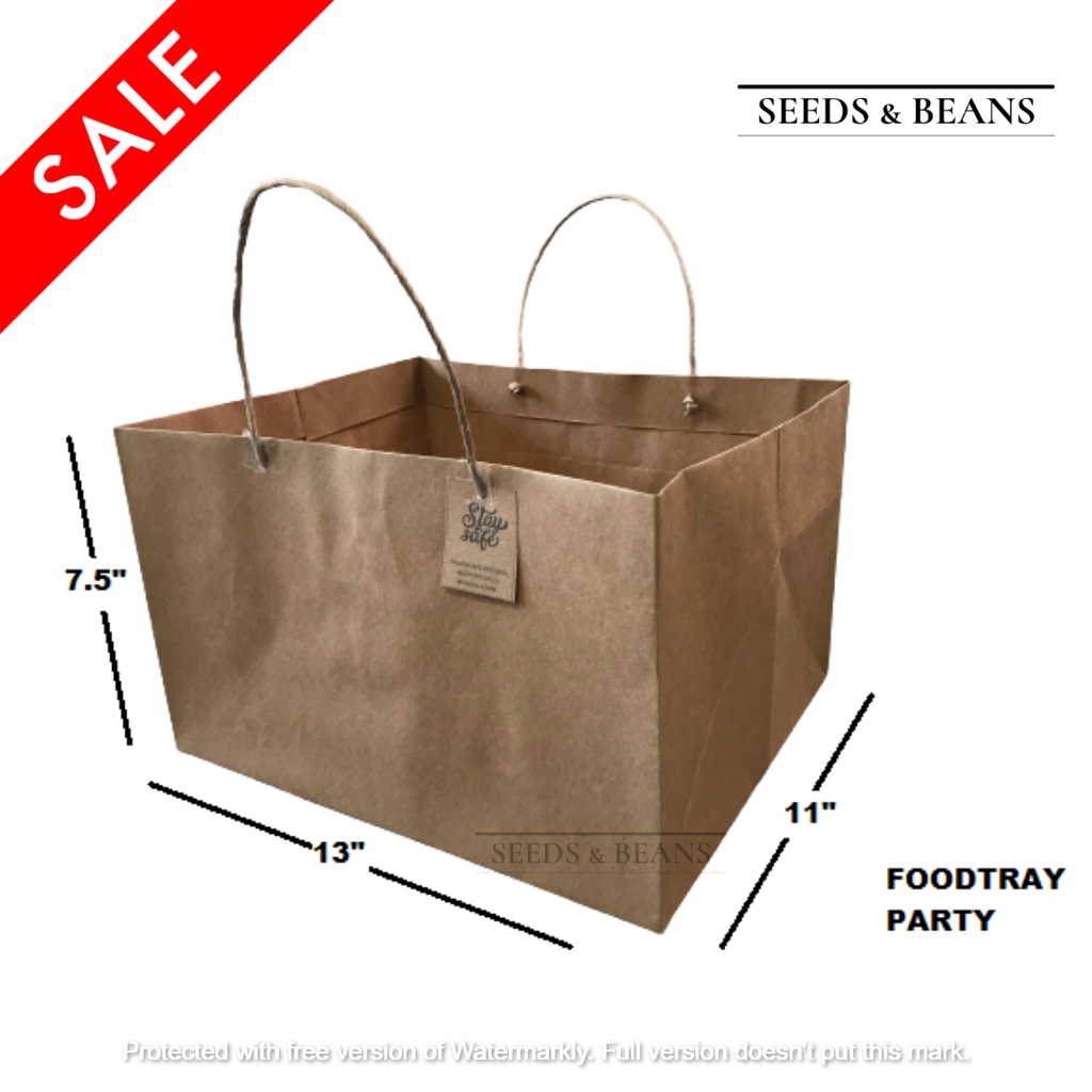 Cake bag / Pastry bag / THICK Kraft Bag / Brown Paper Bag / Paperbag ...