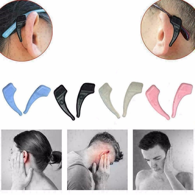 Silicone Small Size Ear Locks Grips Hooks Anti-Slip Adults Kids Sports ...