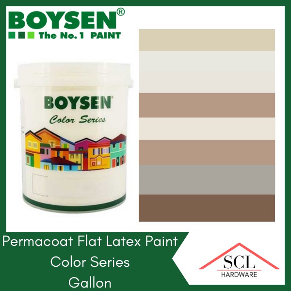 Boysen Permacoat White Latex Arcylic Paint - Flat / Semi-gloss