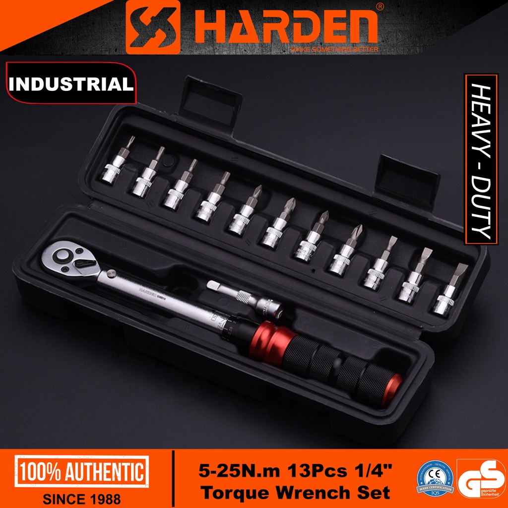 Harden 538014 5-25n.M 13Pcs 1/4