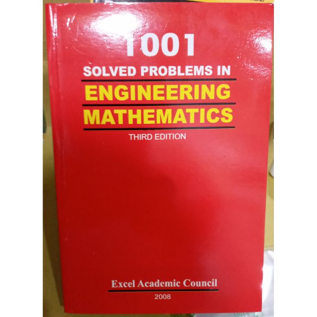 1001 Solved Problems In ENGINEERING MATHEMATICS Third Edition. | Shopee ...