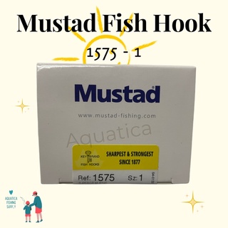 Mustad fish hook black 1575 100 pcs per box