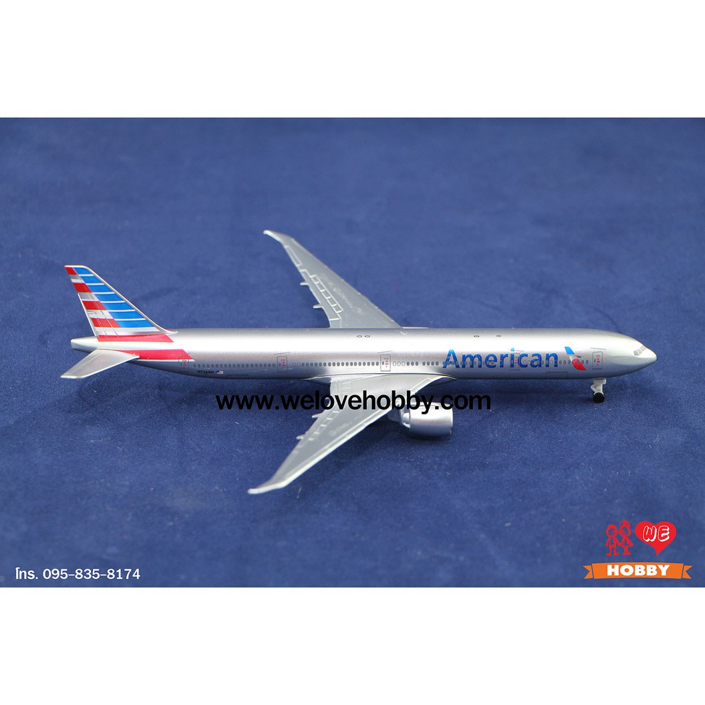 American Airlines (Boeing 777) Airplane Model Medium With Aircraft Wheels (1 400) Shopee