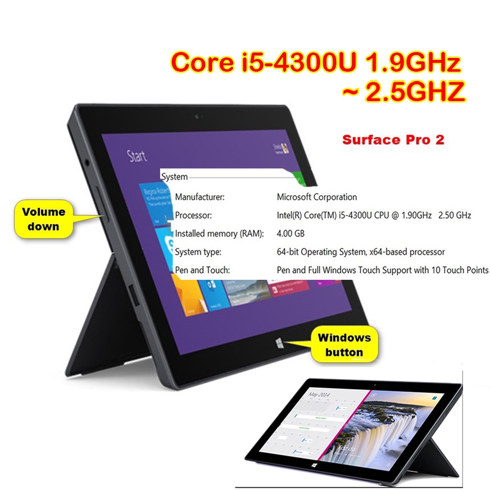 Microsoft Surface Pro 3 – I5 8GB RAM 256GB SSD, 12 Pollici, WiFi, Usato