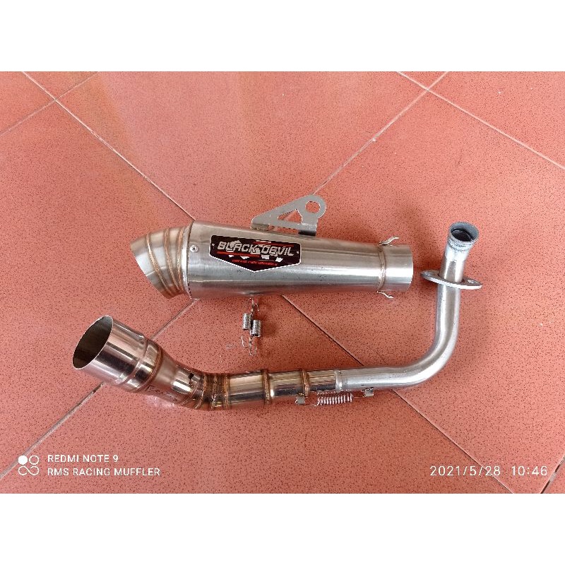 Racing Exhaust Black Devil Conch jumbo Beat mio Aerox vario vespa matic ...