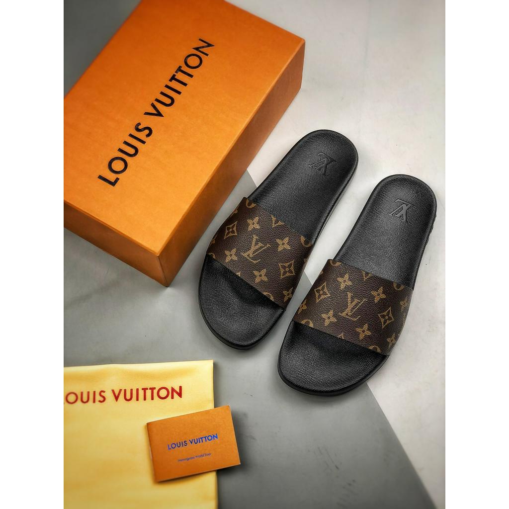 Original Louis Vuitton Logo Summer House Slippers For Men And Women ...