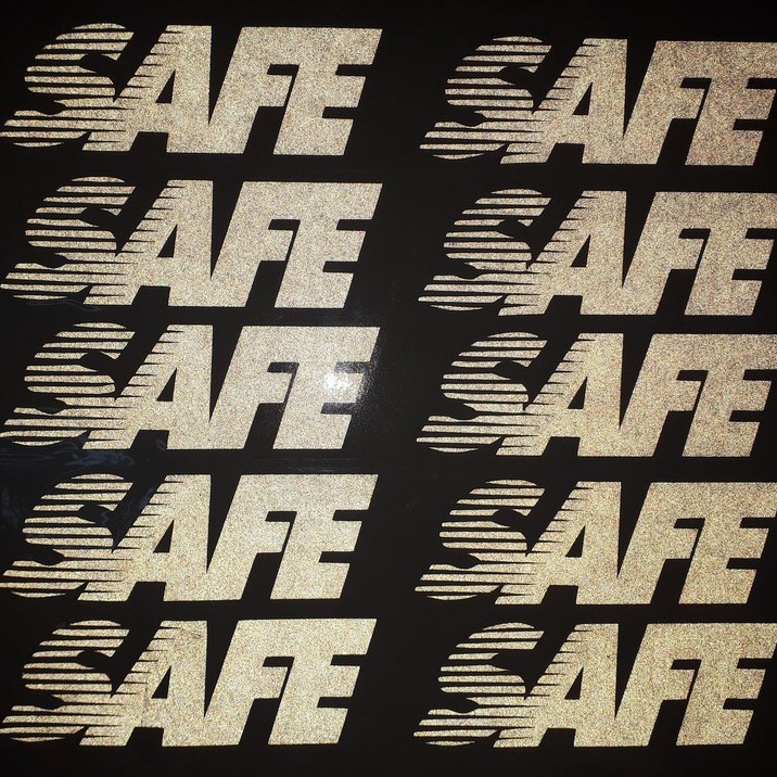 SAFE Reflectorize Sticker | 3M Brand | White | Mototcycle, Car, Helmet ...