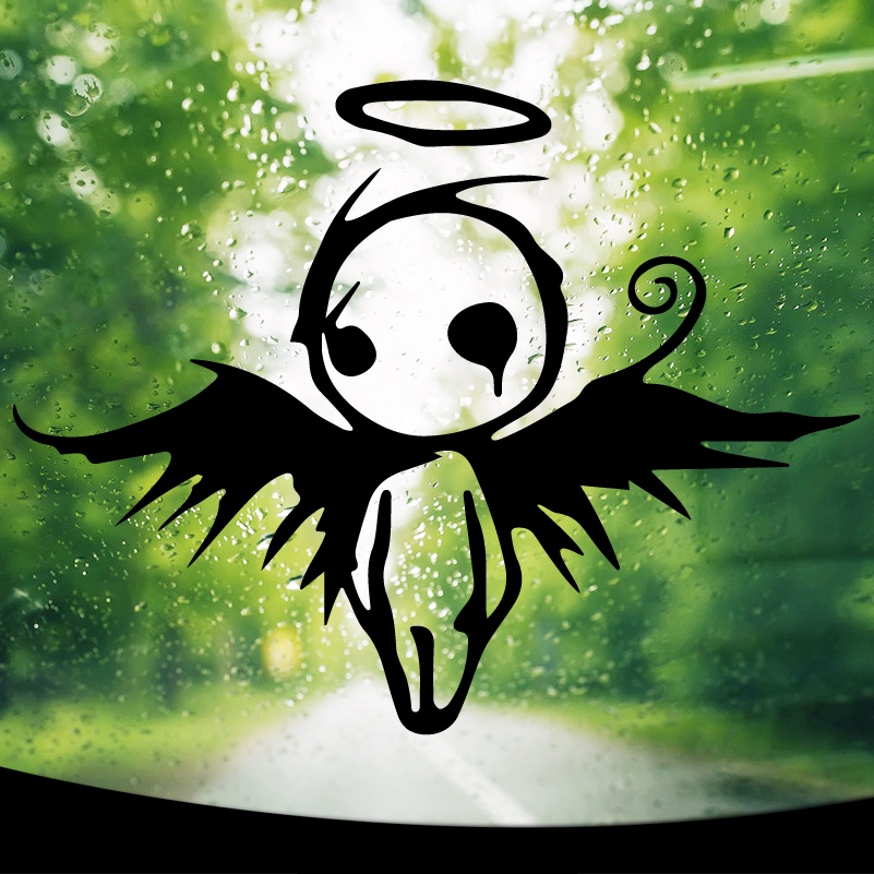 Dark Fallen Angel of Death Car Stickers Motorbike Trucks Windows Decal ...