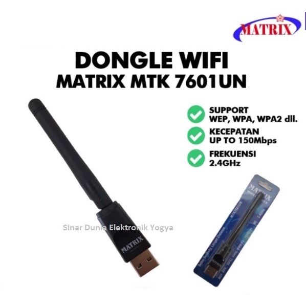 Usb Matrix Dongle Wifi Receiver HD Adapter 150Mbps MTK7601UN MTK7601 ...