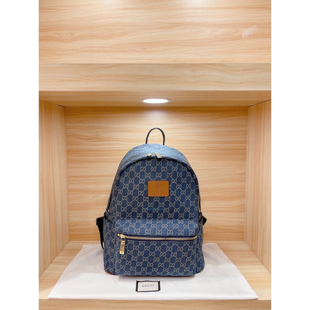 Original Gucci Danim Blue Backpacks Bags For Men And Women Bags