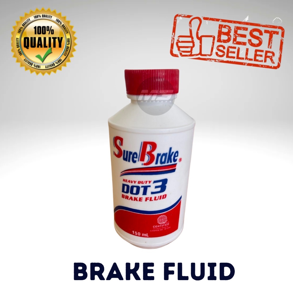 SURE BRAKE MOTO DOT 3 BRAKE FLUID 150ml | Shopee Philippines