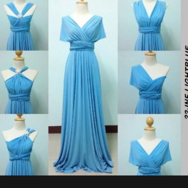 Powder blue infinity dress best sale