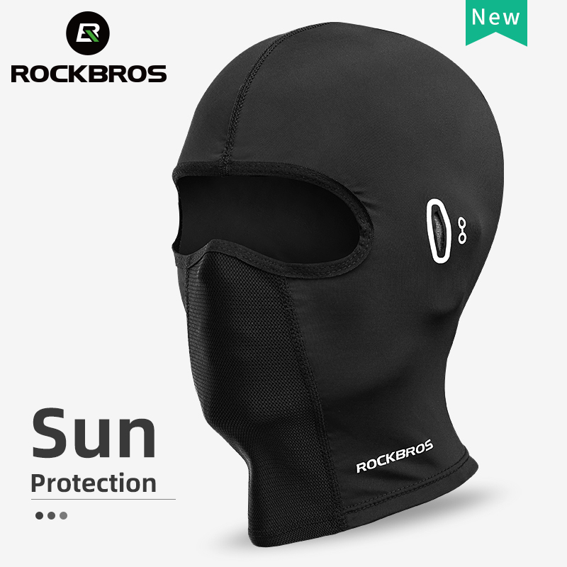 Rockbros Sun Protection Balaclava Cycling Face Mask Motorcycle Ice Silk Full Face Headgear For