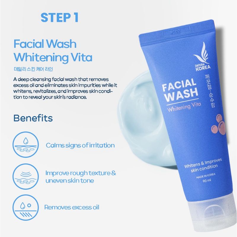 Iwhite Korea Facial Wash Tube and Sachet Shopee Philippines