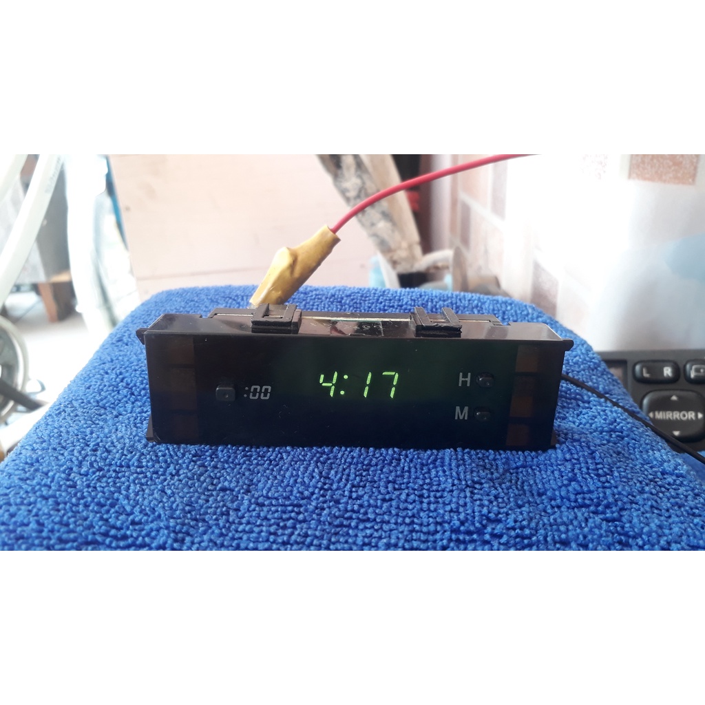 Genuine TOYOTA Car Clock Rectangular Shape Digital Type | Shopee ...