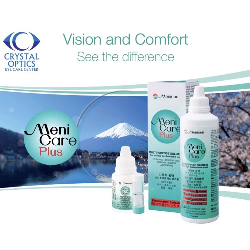 Menicare MuLtipurpose Solution (For RGP/Hard Contact Lenses) 250ml