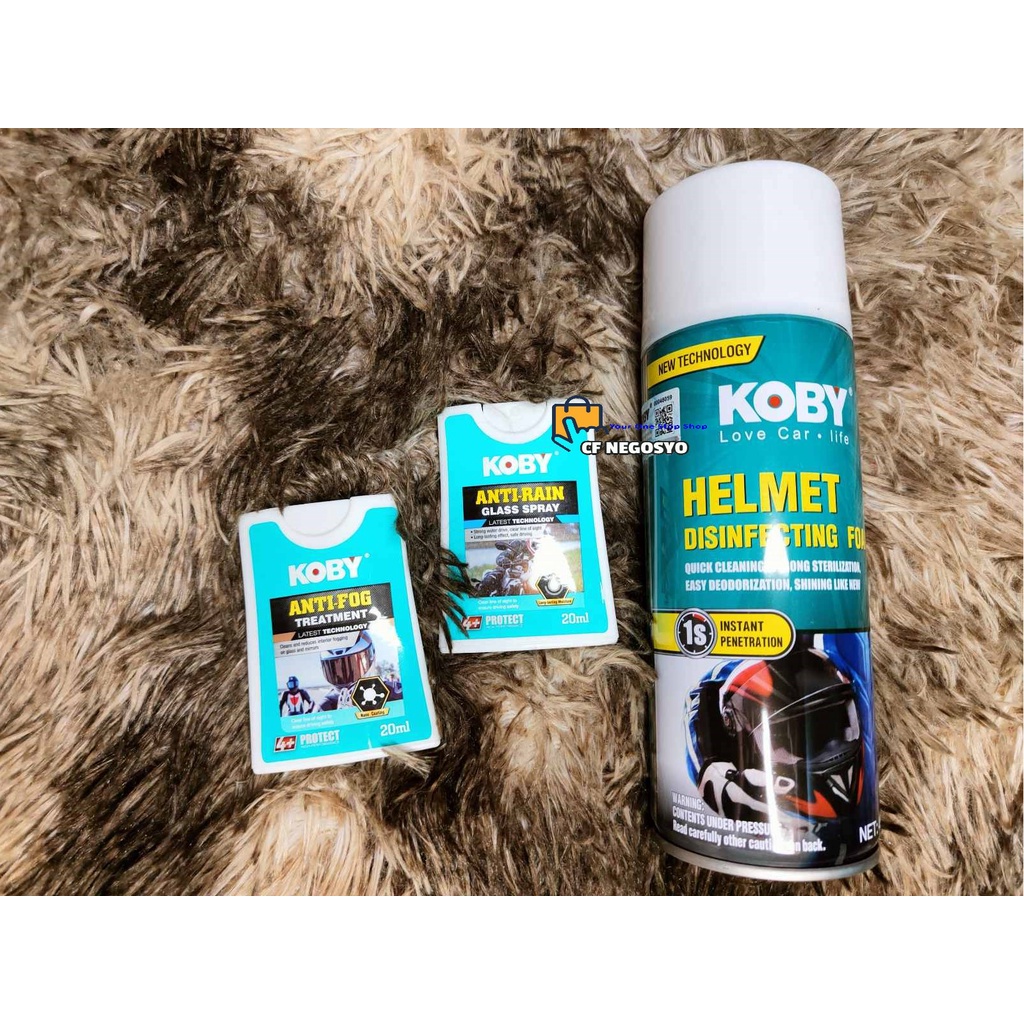 Helmet Kit Koby ( Helmet Discenfectant Foam, Anti Fog, Anti Rain Spray