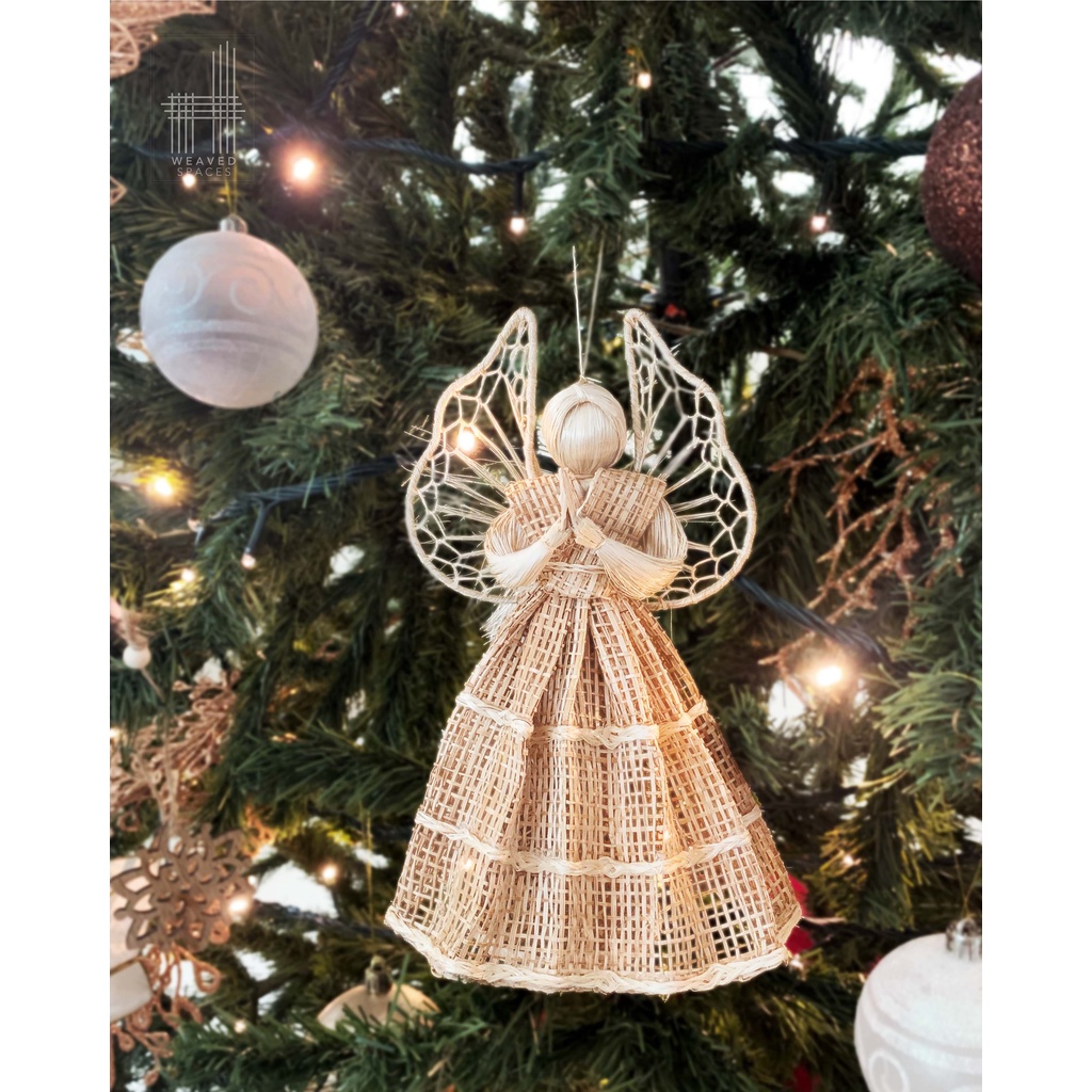 Handmade Anghel Abaca Christmas Tree Ornament Shopee Philippines