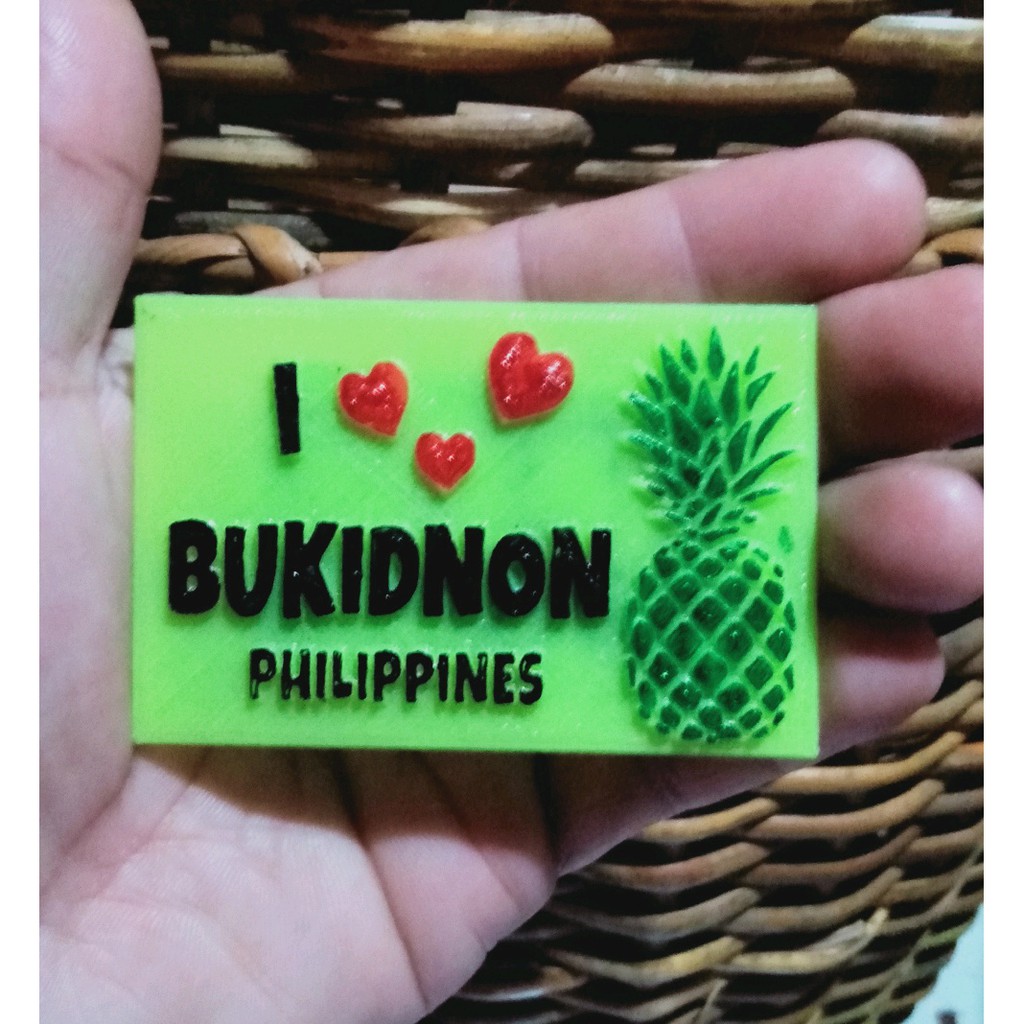 3D Printed Ref Magnet Flat ( Bukidnon Souvenirs) | Shopee Philippines